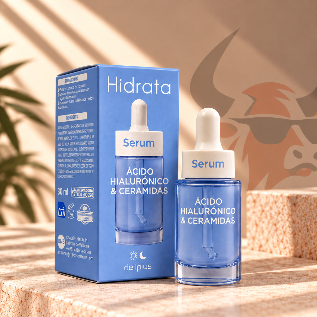 HIDRATA Sérum Ácido Hialurónico & Ceramidas – Hyaluron + Ceramide + Vitamin-A-Komplex | 30 ml