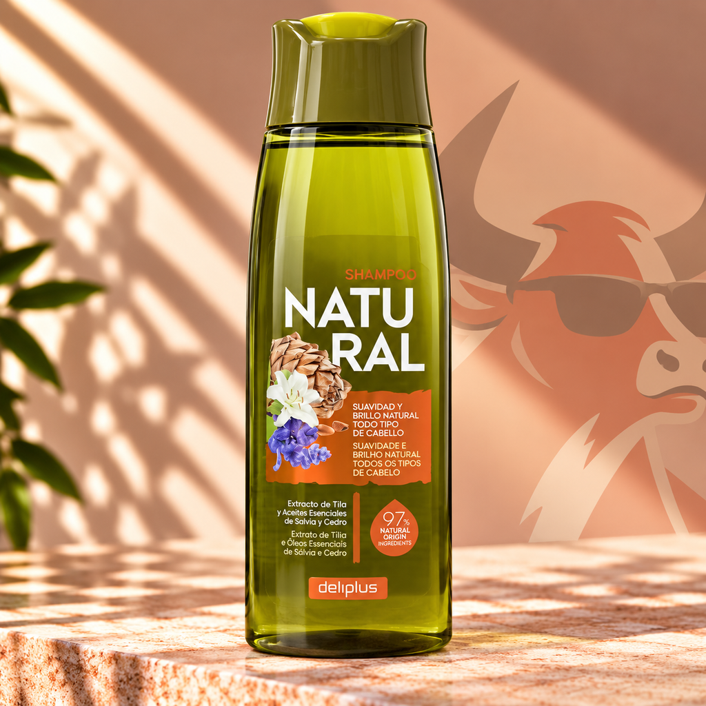 Deliplus Natural Shampoo – 97 % natürlichen Ursprungs | 400 ml