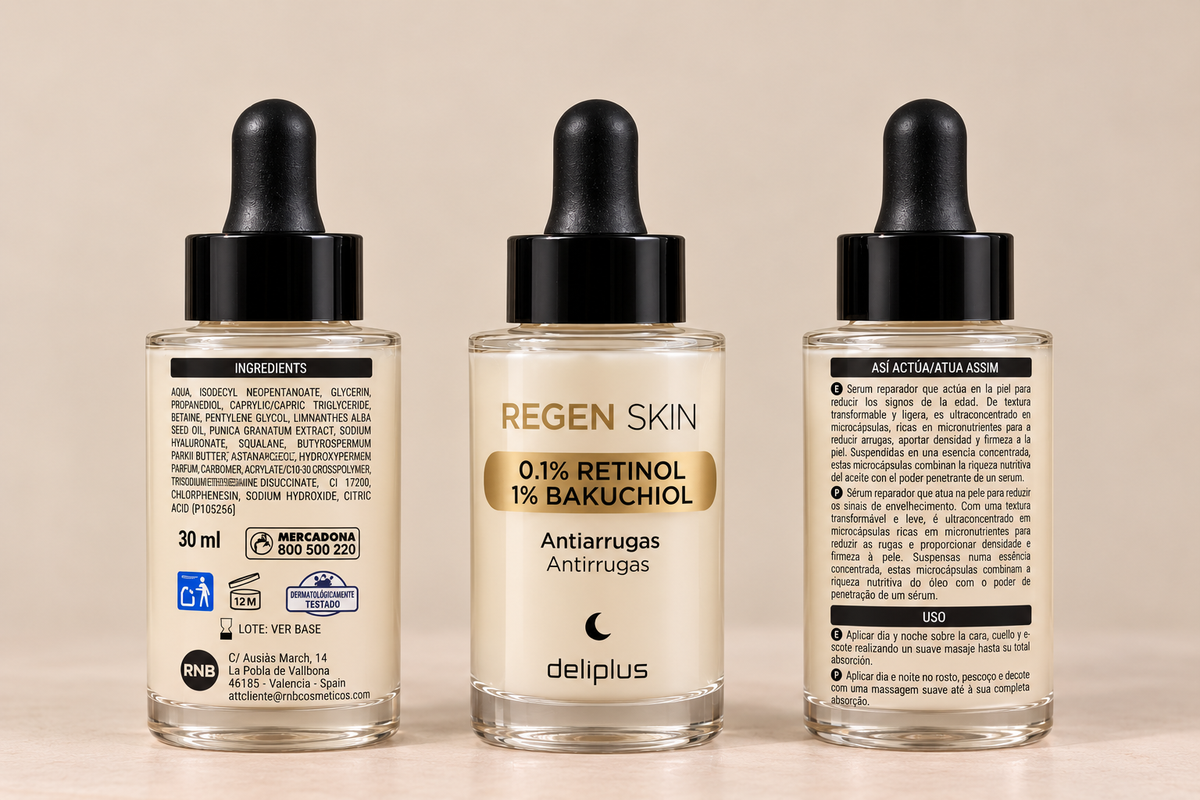 REGEN SKIN™ Retinol Serum – 0,1 % Retinol + 1 % Bakuchiol | 30 ml