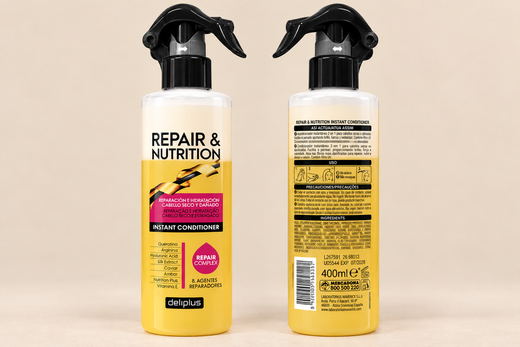 Deliplus Repair & Nutrition Instant Conditioner – 400 ml